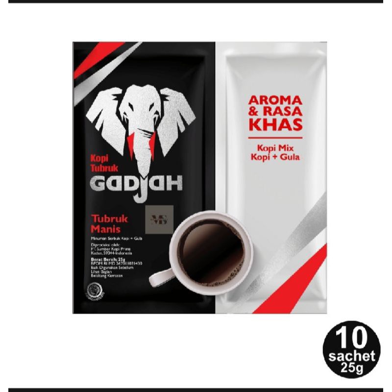 

KOPI TUBRUK GADJAH + GULA RENCENG 10PCS