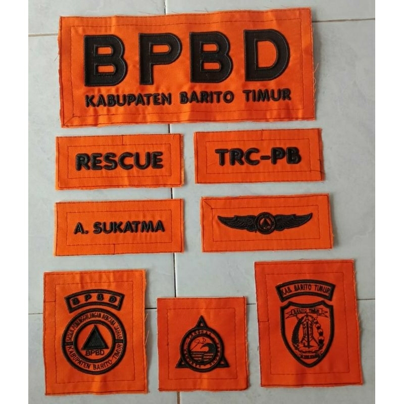 LAMBANG BPBD BORDIR TIMBUL