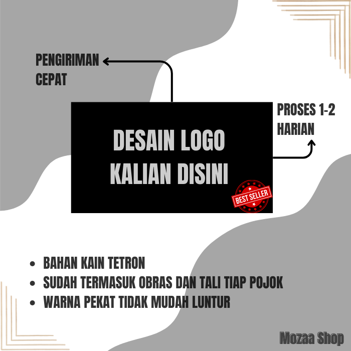 Costum Bendera Sholawat Komunitas Pakek Logo Sendiri Desain Suka Suka
