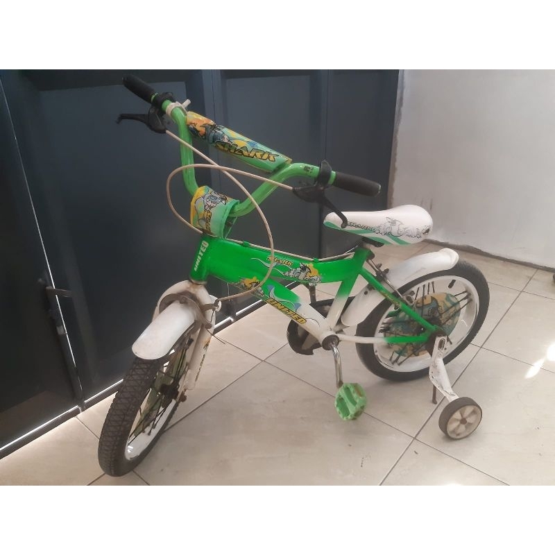 Sepeda Anak united shark 16 Original Second Like New