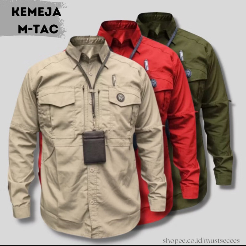 ORIGINAL KEMEJA TACTICAL M-TAC / KEMEJA TACTICAL OUTDOOR / KEMEJA LAPANGAN
