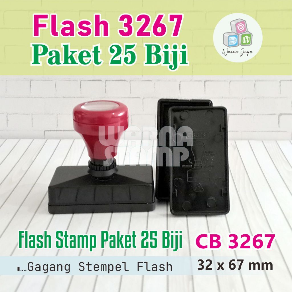 

Gagang Stempel Flash 3267mm / Paket 25 Biji / Gagang Stamp Flash Persegi Panjang / Hanya Gagang Saja