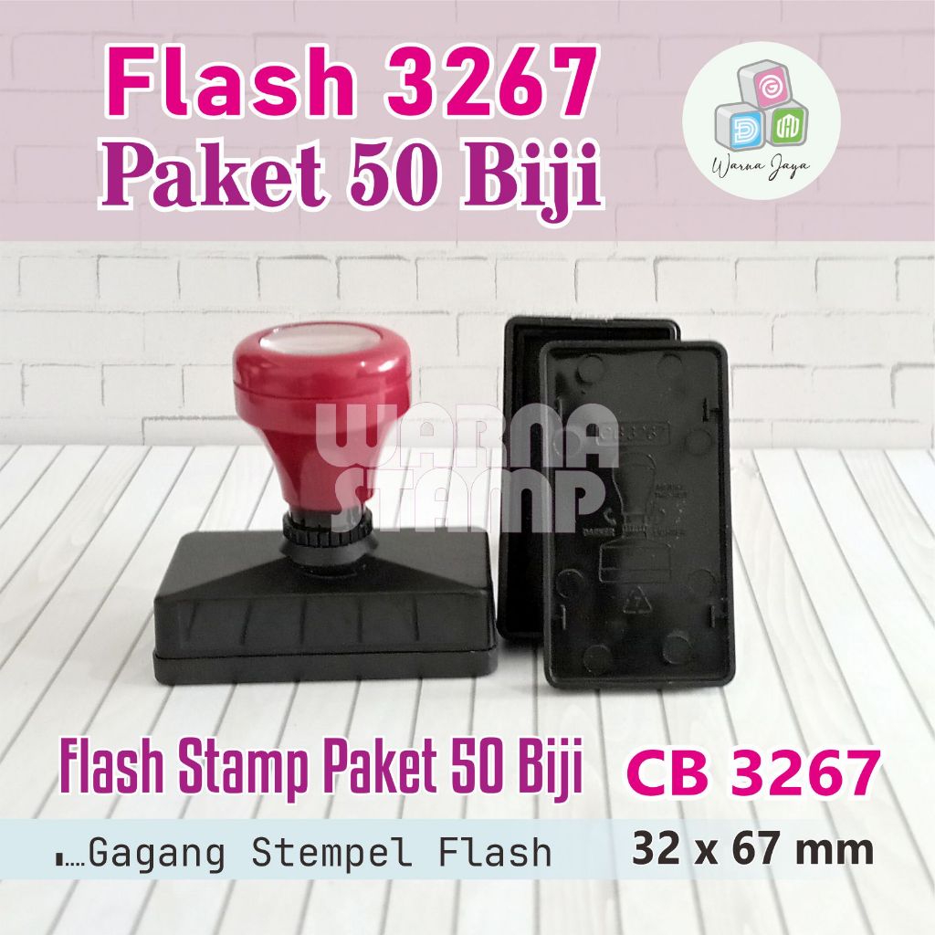 

Gagang Stempel Flash 3267 mm / Paket 50 Biji / Gagang Stamp Flash Persegi Panjang / Hanya Gagang Saja