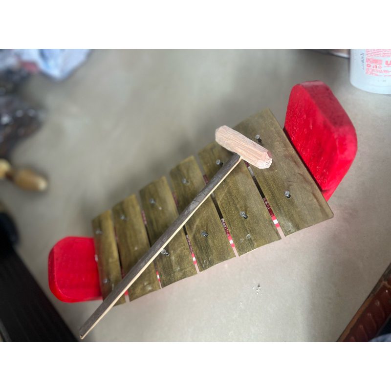 Gamelan Jawa Gambang Mini 6 Bilah POLOS Mainan Anak Free Alat Pemukul (tabuh)