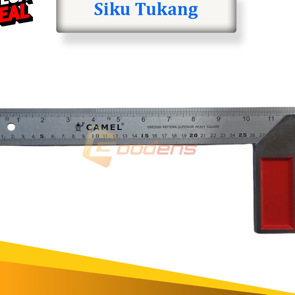 

FANTASTIS Camel Penggaris Siku 3cm Siku Tukang