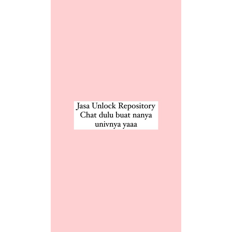 

Jasa unlock repository