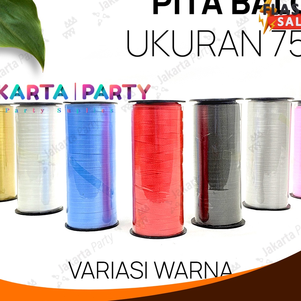 

PANAS Pita Ribbon Untuk Balon Pita Balon Warna