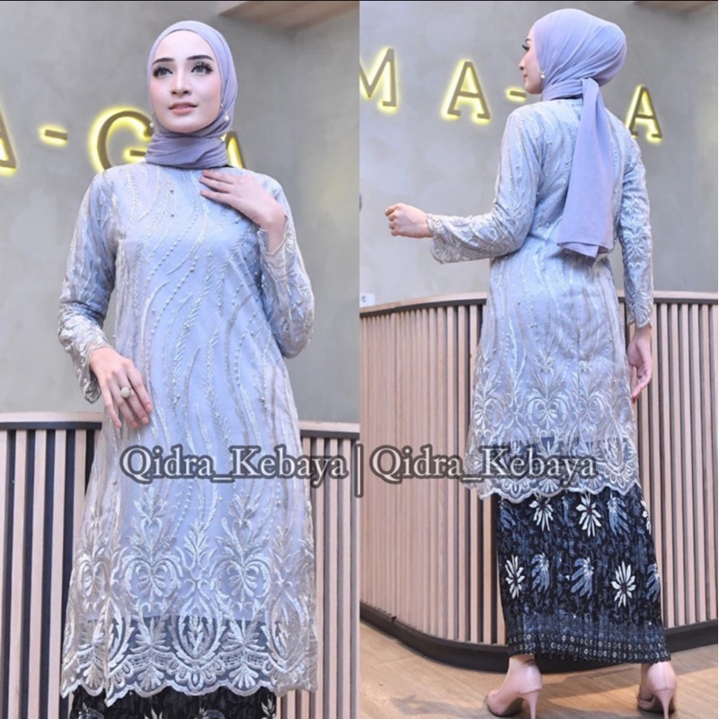 Kebaya Modern Set Kebaya Tunik Kebaya Wisuda Kekinian Stelan Kebaya Tunik Brukat Modern Tunik Brokat