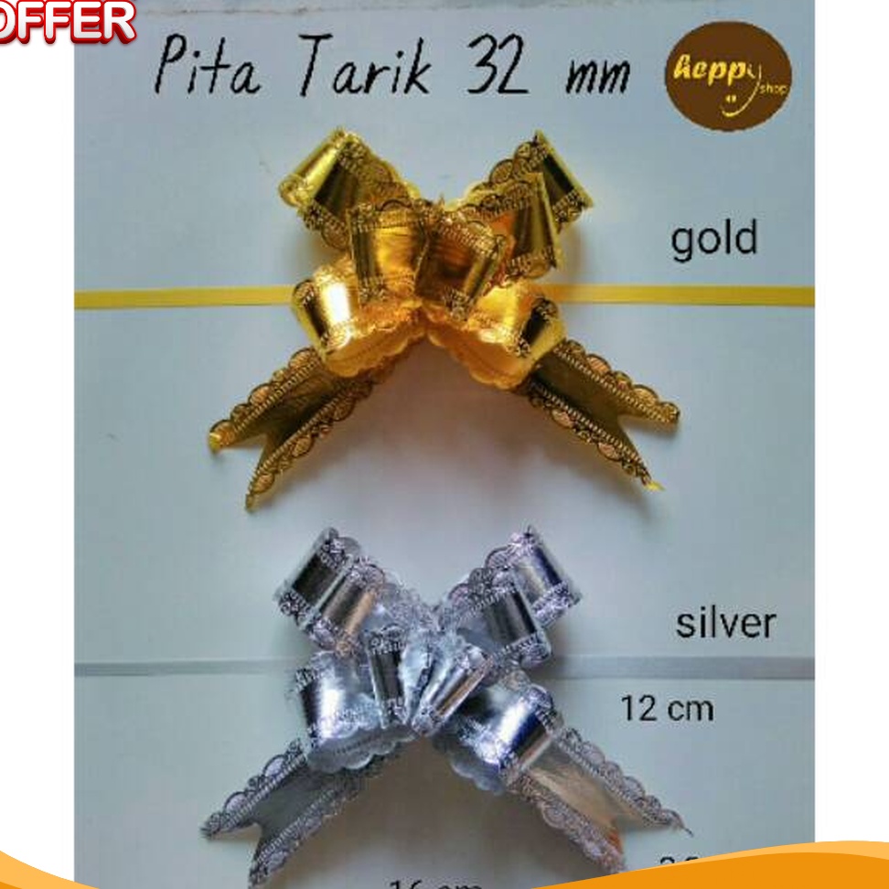 

WOW Per 1 pcs Pita Tarik Gold Silver 32 mm Pita Serut