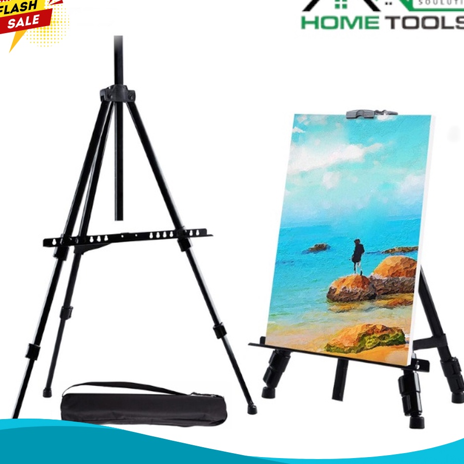 

SERU Tripod Stand Holder Lukisan Dudukan Bingkai Lukis Portable Standing Frame Tatakan Papan Kanvas Easel