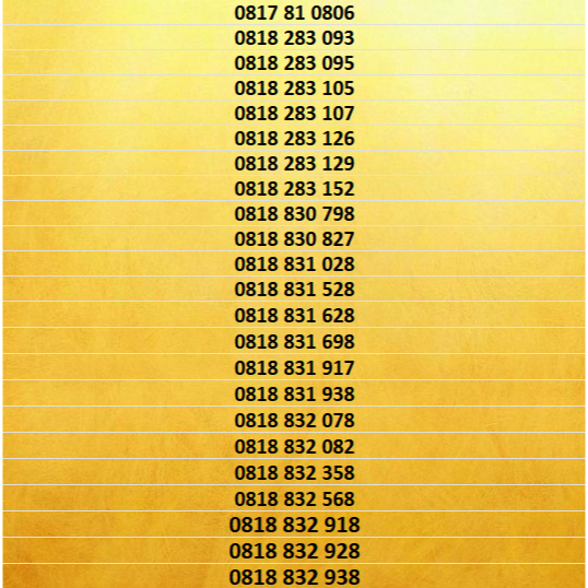 Nomor Cantik XL Bebas 10 Digit Seri 0817 - 0818 - 0819 Part 1