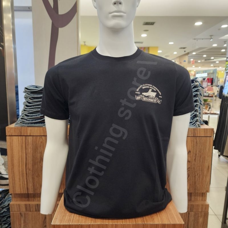 LEA ORIGINAL kaos pria lengan pendek hitam 231.02.GH.01