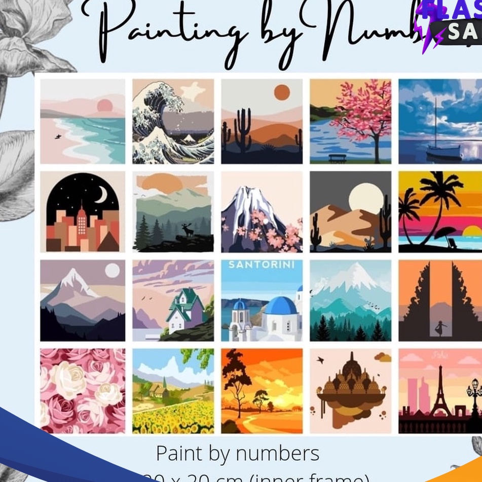 

WOW painting by number 2x2cm