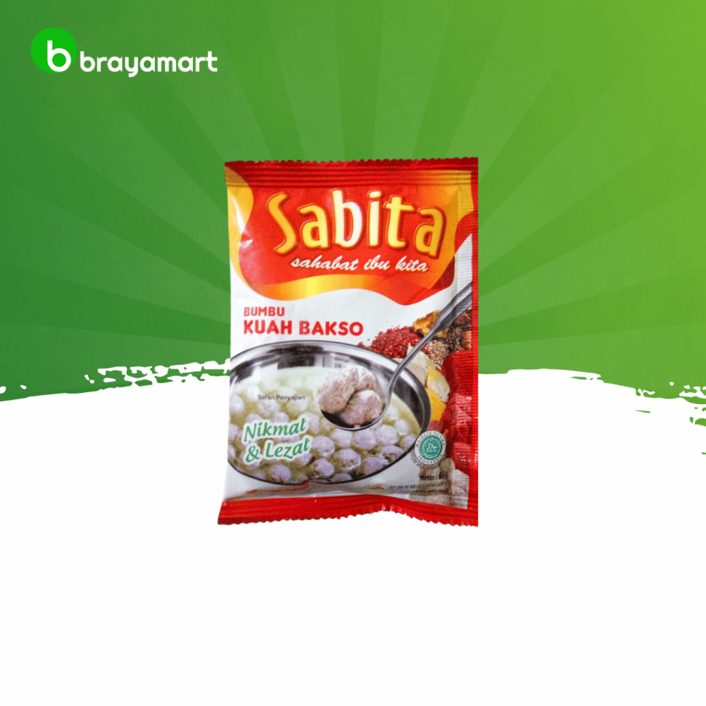 

Sabita bumbu kuah bakso 65 gram Brayamart