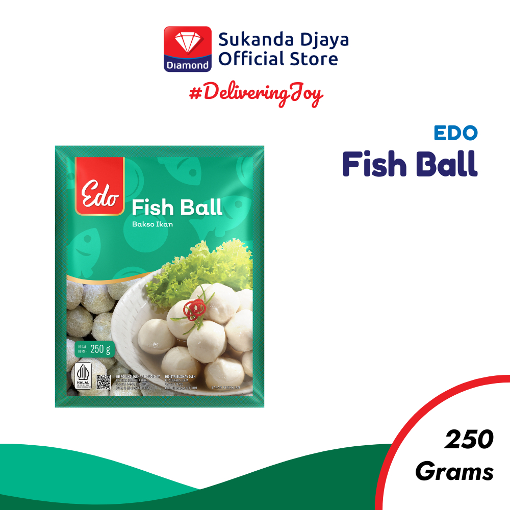 

Edo Fish Ball Bakso Ikan Frozen 250 Gr