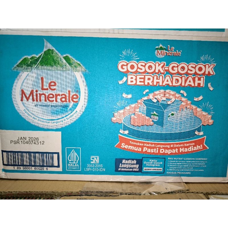 

Air Botol Le Minerale 600ml (24pcs)