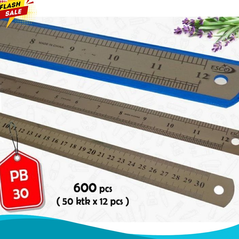 

CEPAT 12 Pcs Penggaris Besi Murah 3 Cm
