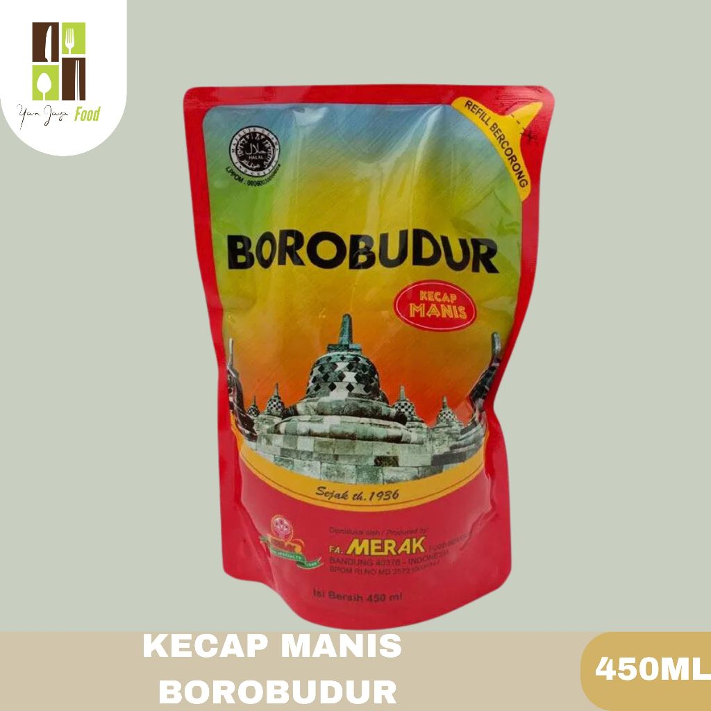 

Borobudur kecap manis pouch / kecap manis / kecap kedelai / kemasan 450ml