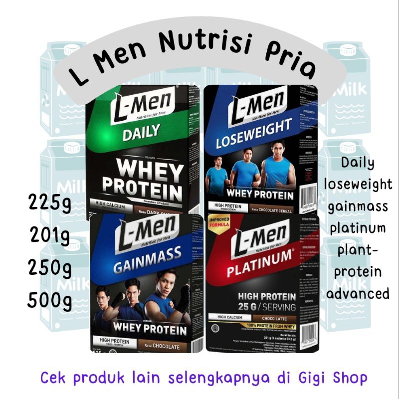 

LMen Minuman Nutrisi Pria Daily Lose Weight Gainmass Platinum