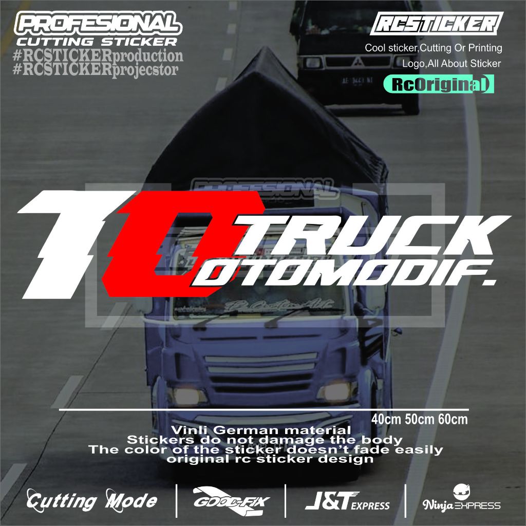 Stiker truk to truk otomodif cutting variasi kaca mobil pickup truk stiker truk otomodif kaca truk c