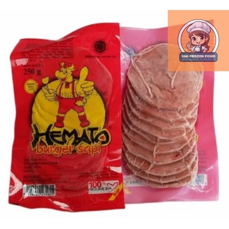 

Hemato Burger Sapi 250gr