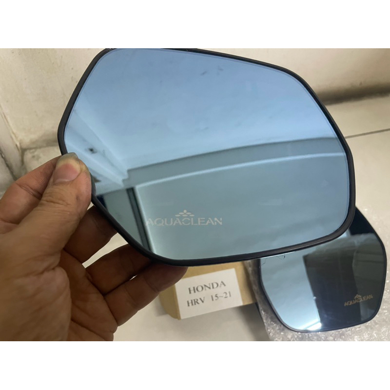 Kaca spion Aquaclean Honda HRV  Vezel 2015-2021 blue mirror Hydrophilic anti glare wide glass