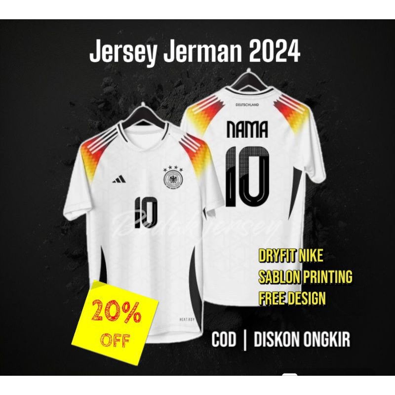 Jersey Jerman 2024 Full Printing Free Nameset