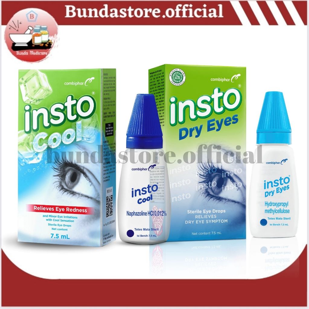Insto - Tetes Mata (Insto Cool / Insto Dry Eyes) - Mata Merah - Iritasi - Mata Kering