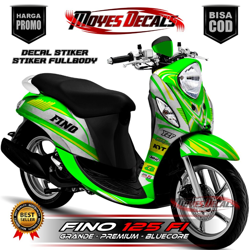 Decal Motor Fino 125 - Stiker Motor Fino 125 Fullbody Premium - Variasi Motor Fino 125 RACING