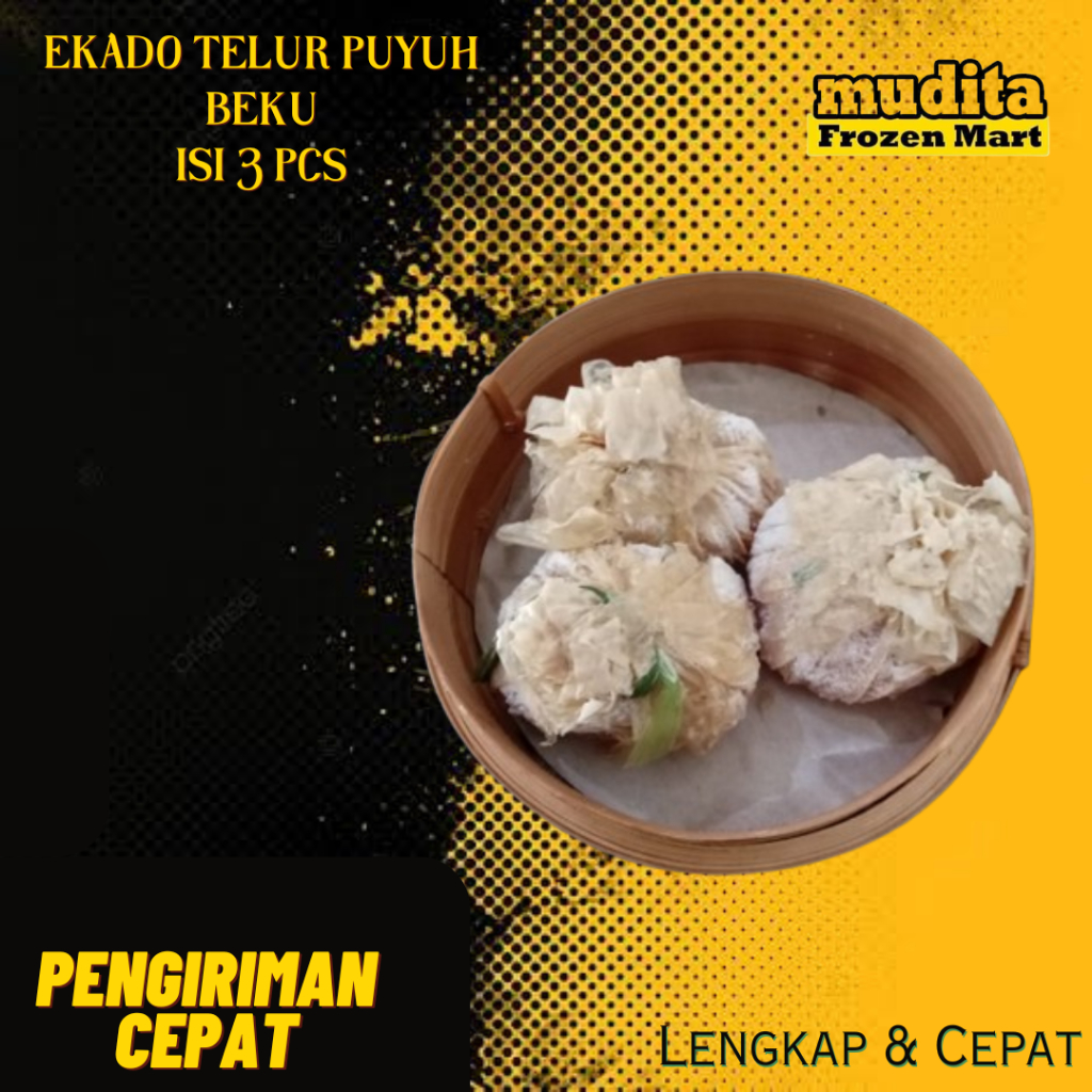 

Ekado Telur Puyuh Beku Isi 3 Pcs.