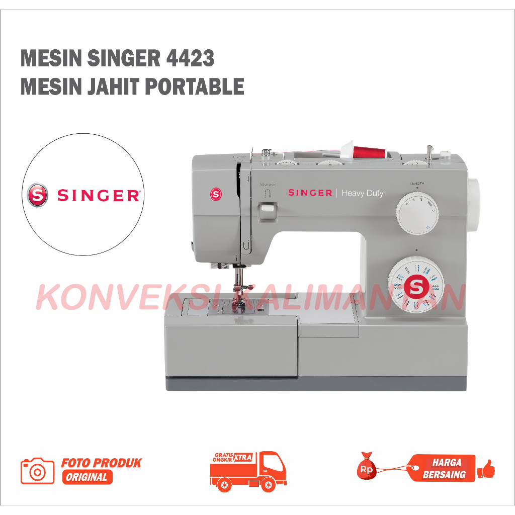 MESIN JAHIT SINGER HEAVY DUTY SERIES 4423 / MESIN JAHIT SINGER PORTABLE