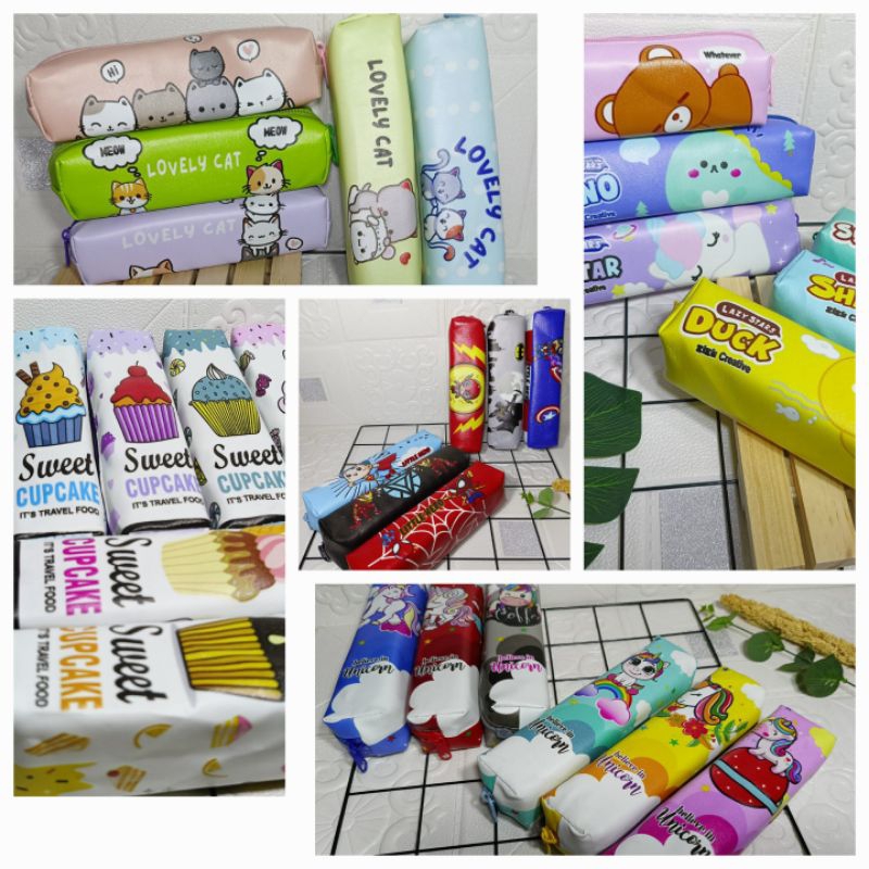 

tempat pensil motif/lusin