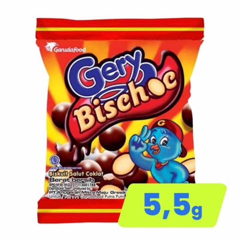 

Gery Bischoc Biskuit Coklat 5.5g / Renteng