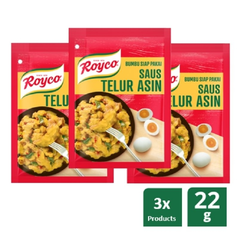 

Royco Bumbu Siap Pakai Ayam Saus Telur Asin 22G - Isi 3