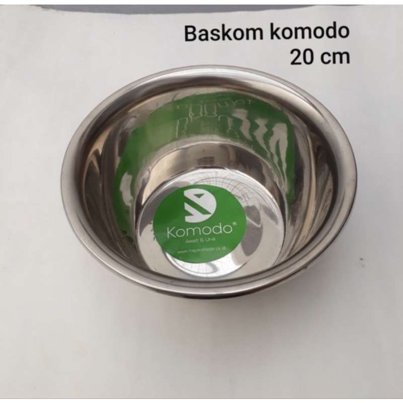 Baskom stainless korea ukuran 20 cm/ baskom stainless komodo 20cm