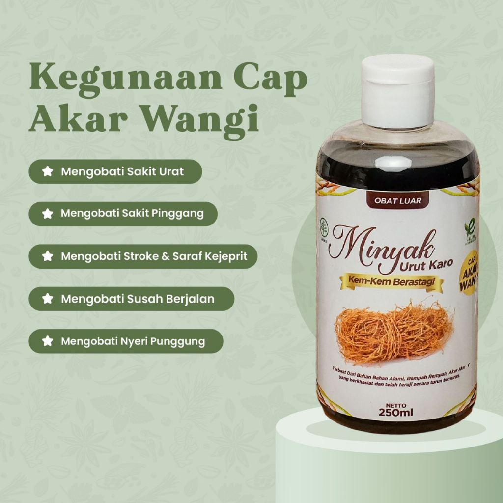 Minyak Urut Karo Cap Akar Wangi