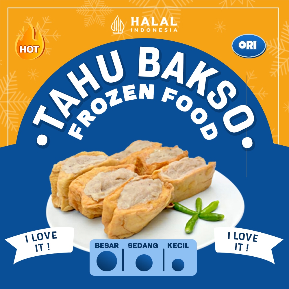 

Tahu Bakso Daging Sapi Frozen Food original pedas isi 25/50pcs 500grm & 1000grm - HALAL