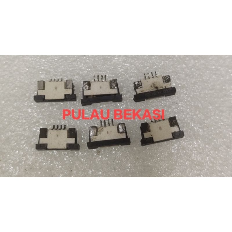 SOCKET KONEKTOR FLEXIBLE FFC FPC 4 PIN - SOKET KONEKTOR FLEXIBEL FPC 4 PIN