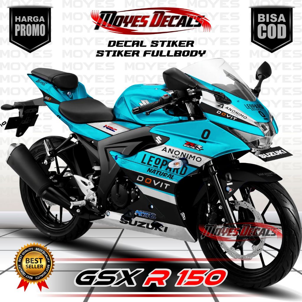 Decal Motor GSX 150R - Stiker Motor GSX 150R Fullbody Premium - Variasi Motor Suzuki GSX 150R LEOPAR