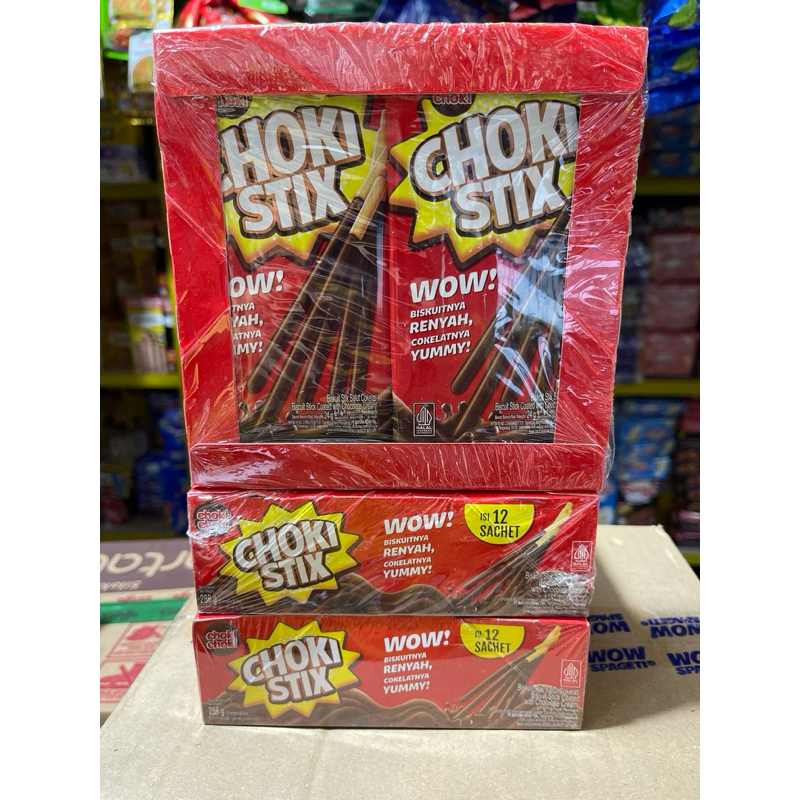

CHOKI CHOKI STICK BISKUIT BOX ( ISI 12 PCS )