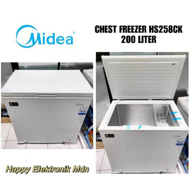 MIDEA HS258CK MIDEA CHEST FREEZER Midea HS 258 CK MIDEA Chest Freiser Midea Chest Frezer Midea 200 L