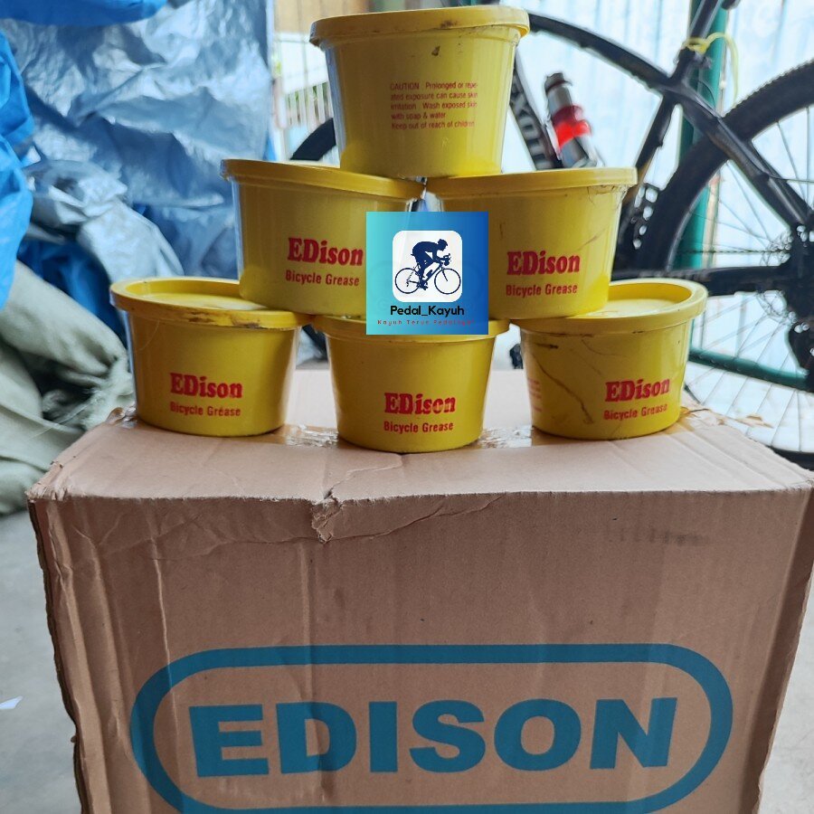 Minyak Gemuk Edison Sepeda Motor Mobil Gear Mesin Grease Bicycle Hitam Besar Honda, Yamaha, Kawasaki