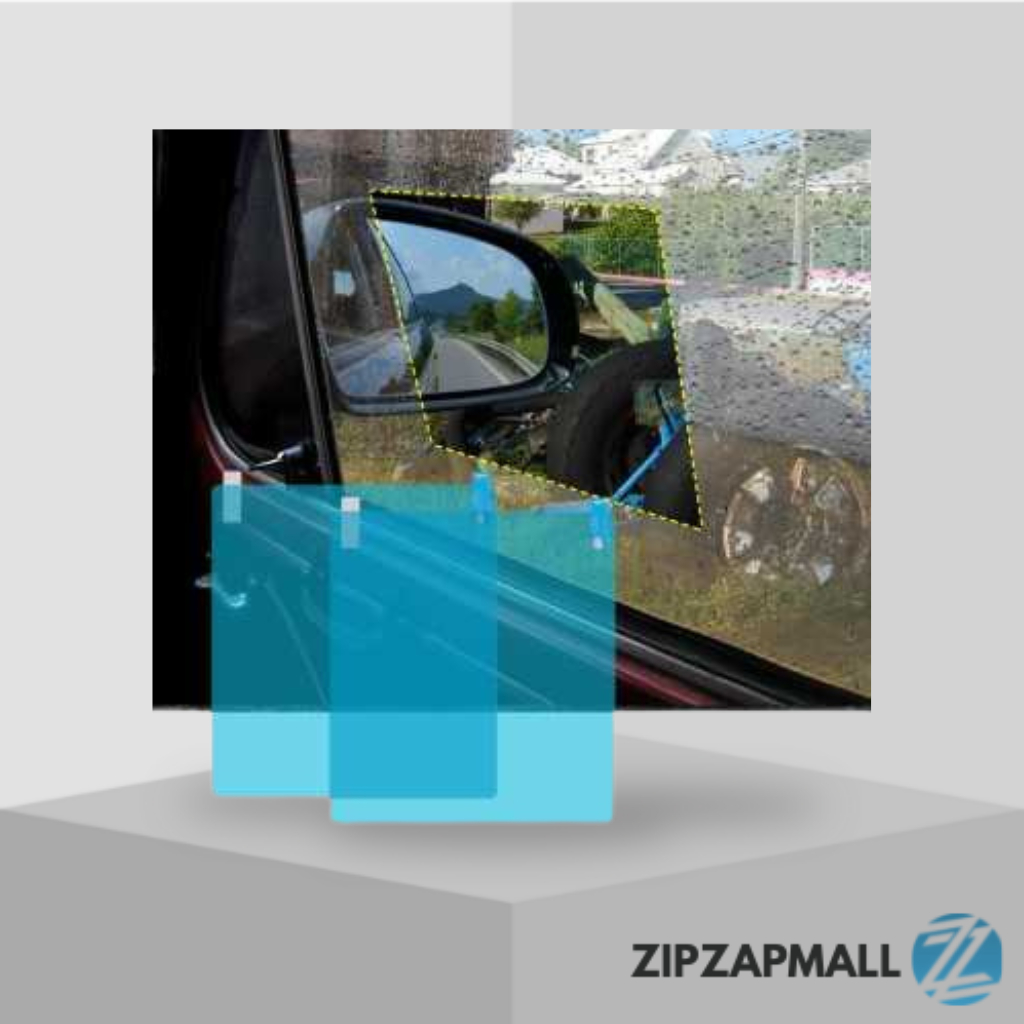 Sticker Anti Fog Spion Mobil Waterproof Film 20x16cm 2PCS / Stiker Pelindung Kaca Spion Jendela Anti