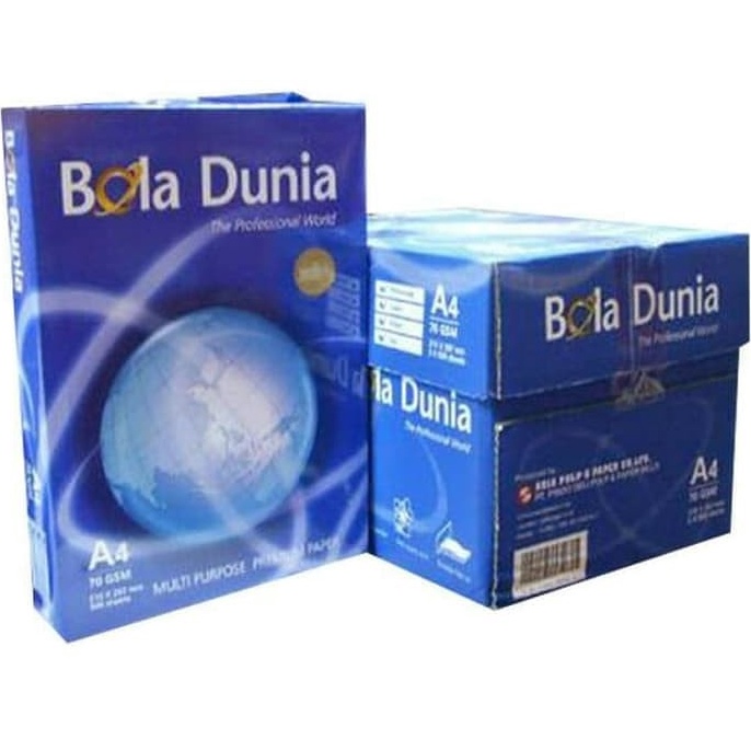 

Baru GVRVK Bola Dunia Kertas HVS A4 7 gsm 21 x 297 mm Print Fotocopy L5 Laris