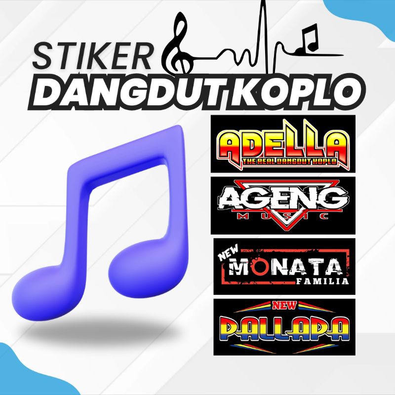 Stiker Dangdut Koplo Adella Ageng Music New Palapa New Monata