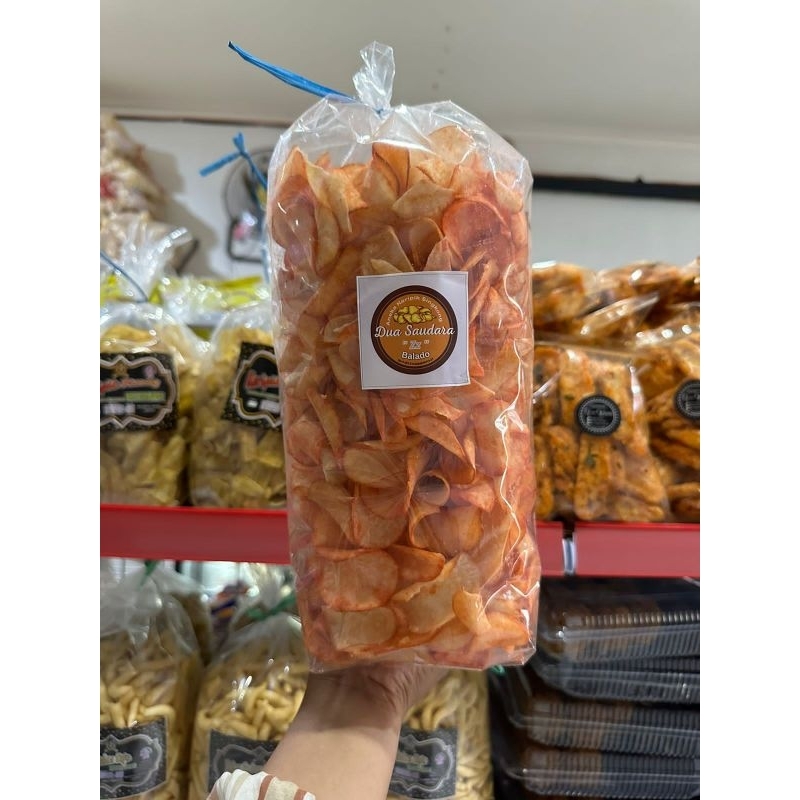 

KERIPIK SINGKONG JADUL BALADO / GURIH / RENYAH / CEMILAN SNACK