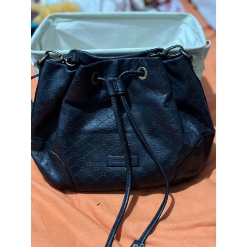 Tas Serut Kulit Asli Hitam ZSamsie Hitam