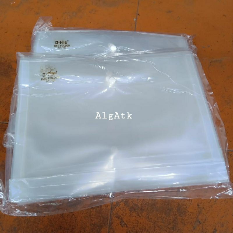 

12 Pcs Bag Folder/Map Kancing Bening D-File FC(Folio)