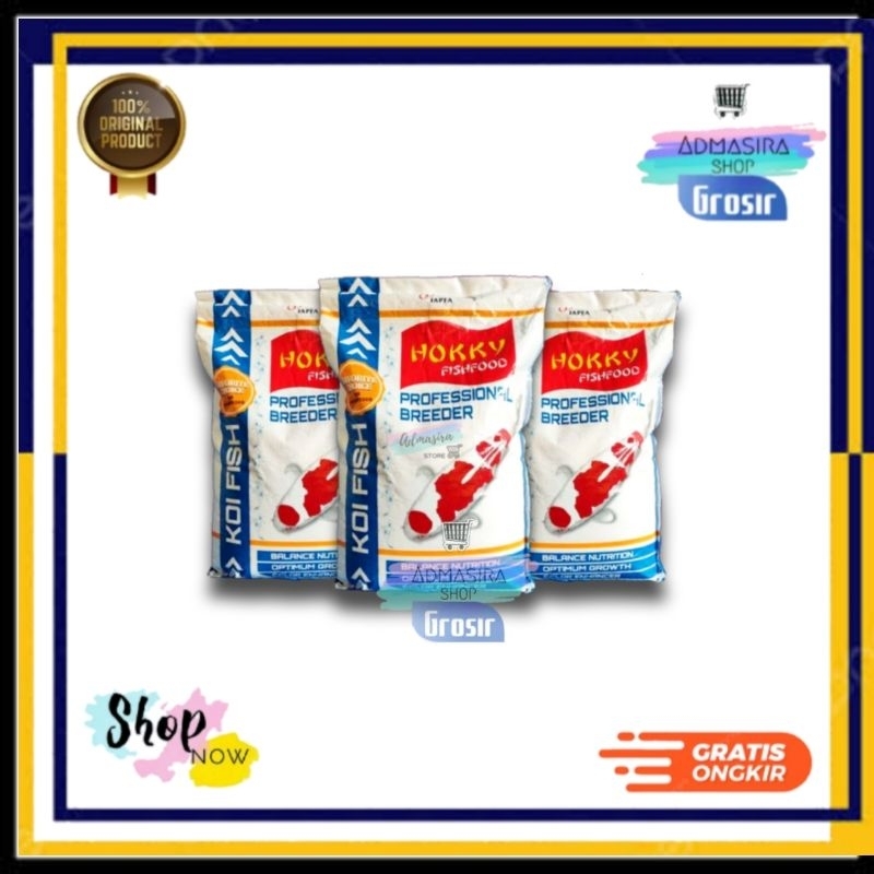 Pakan Koi HOKKY Fish Food 10kg Japfa Profesional Breeder 10 kg pelet Koi