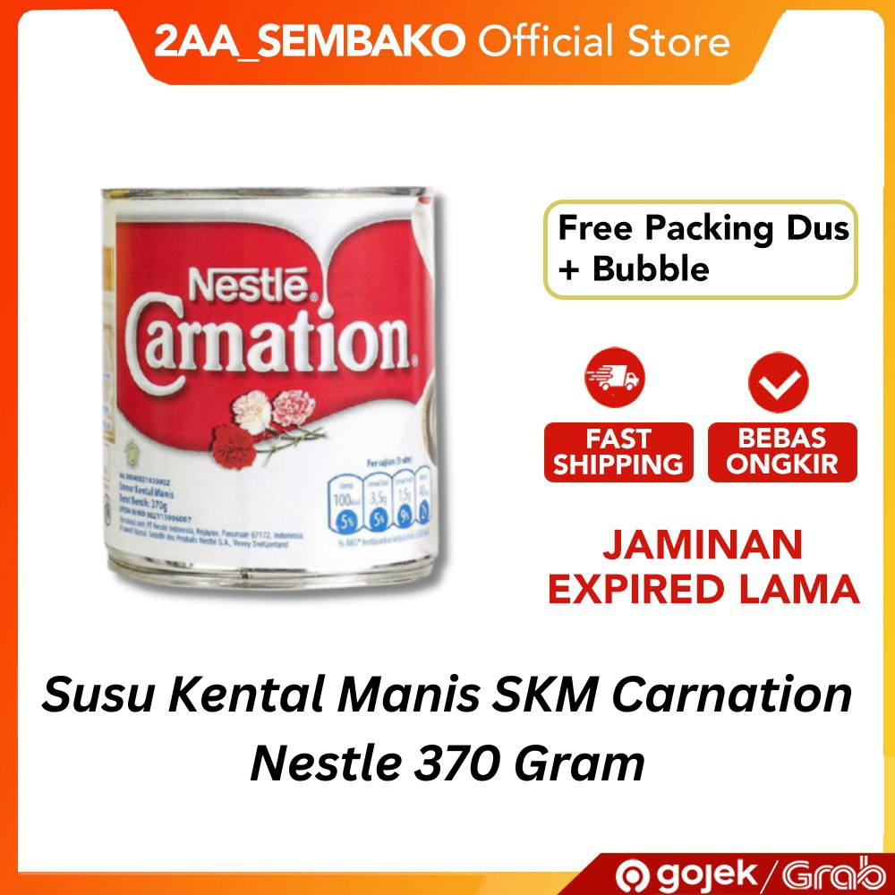 

Susu Kental Manis SKM Nestle Carnation 370 Gram 1 Pcs